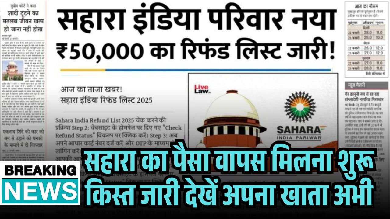 Sahara India Pariwar Refund List 2025
